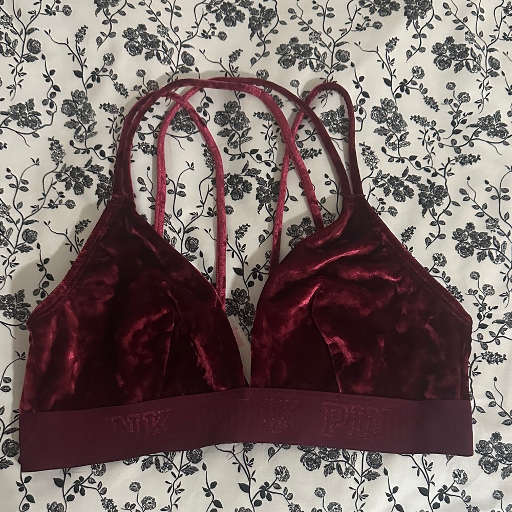 Velvet Burgundy Bralette